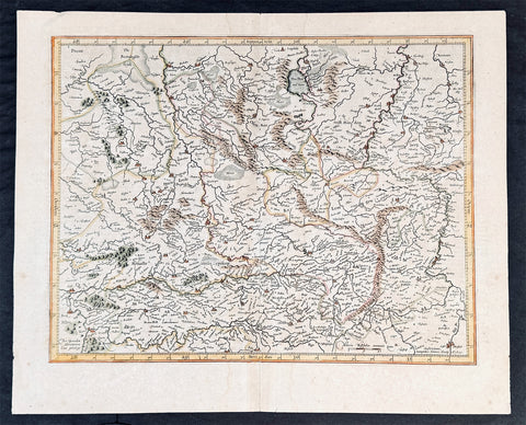 1628 Gerard Mercator & Henricus Hondius Antique Map of Westphalia, Germany