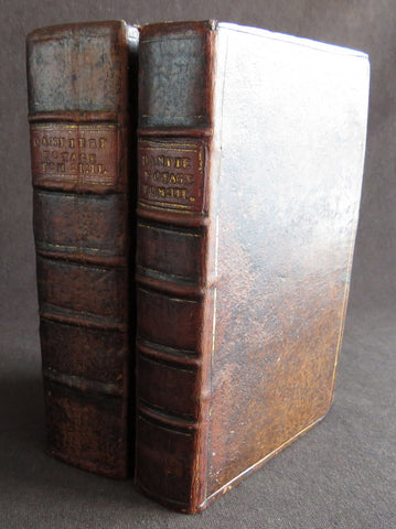 1723 William Dampier 2 Volumes of World Voyages to America Australia Asia - 20 x Maps & Plates