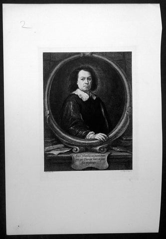 1870 Charles Murray after Bartolome Esteban Murillo Antique Print - Murillo Self Portrait