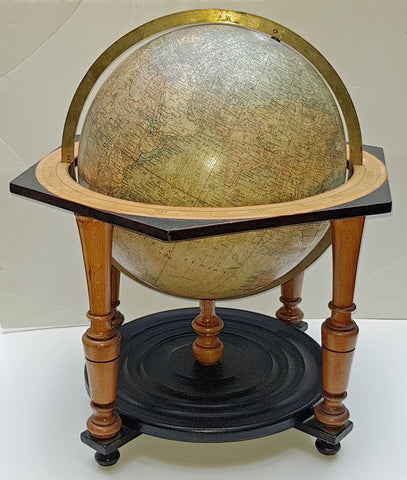 1880s Alphonse & Jules Lebegue 21in x 12in Diameter Antique Desk Globe