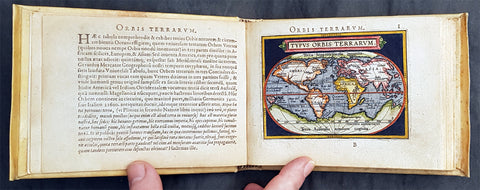 1595 Abraham Ortelius Antique Epitome Atlas with 106 Maps - Rare, Unique & Beautiful