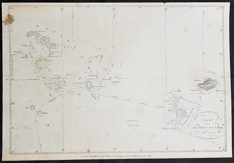 1784 Anderson Antique Map of the Tonga Islands - Capt. Cooks Voyages in 1773 & 1777