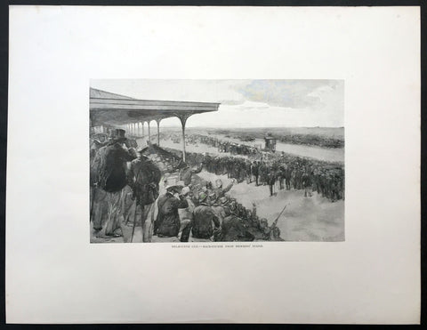 1886 Picturesque Atlas of Australasia Large Antique Print of The Melbourne Cup