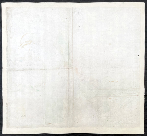 1756 Homann Antique Map Colonial United States North America French Indian War