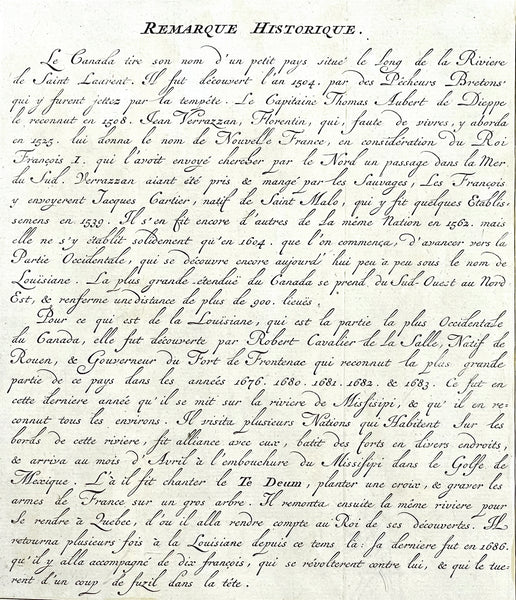 1719 H. Chatelain Large Antique Map of North America Canada Great Lakes, Detroit