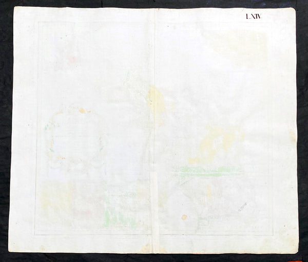 1756 Homann Antique Map Colonial United States North America French Indian War