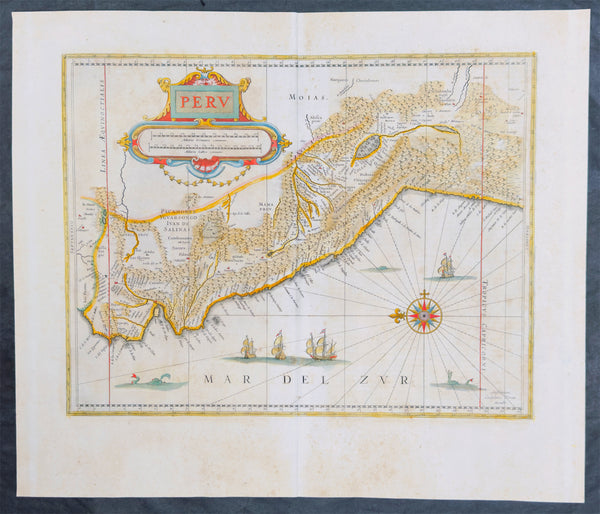 1662 Blaeu & Barlaeus Complete Set of 13 x  Antique Maps of South America