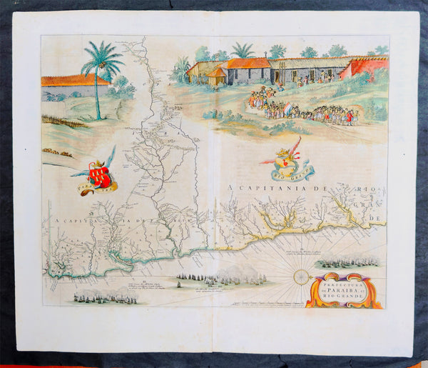 1662 Blaeu & Barlaeus Complete Set of 13 x  Antique Maps of South America