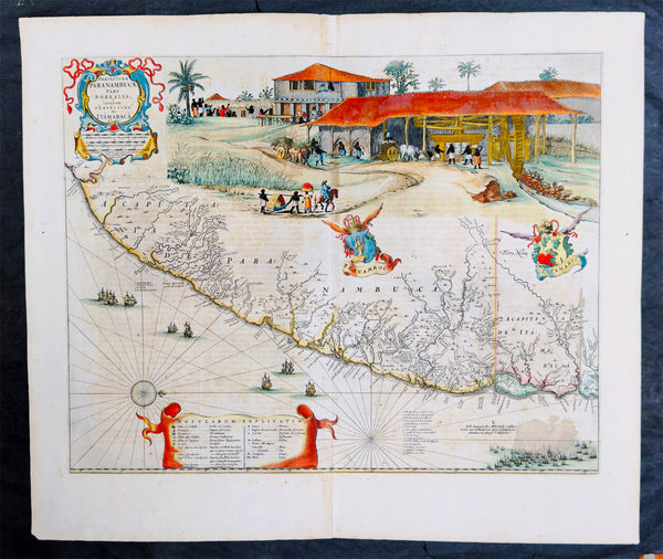 1662 Blaeu & Barlaeus Complete Set of 13 x  Antique Maps of South America