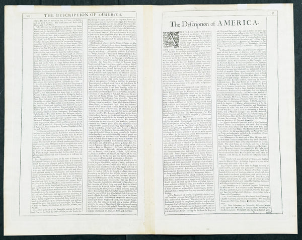 1626 (1676) John Speed Antique Map of America - Beautiful Condition