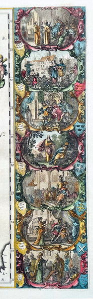 1658 Joan Blaeu Antique Heptarchy Map of Great Britain & Ireland - Magnificent