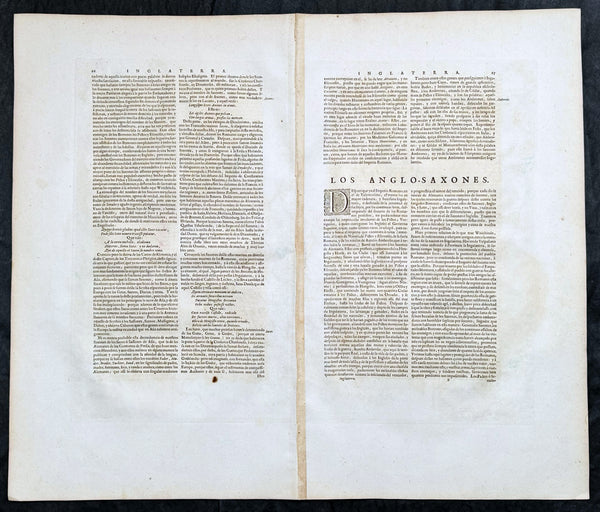 1658 Joan Blaeu Antique Heptarchy Map of Great Britain & Ireland - Magnificent