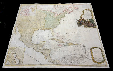 1786 (1794) Thomas Pownall & Sayer Large Revolutionary War Map North America