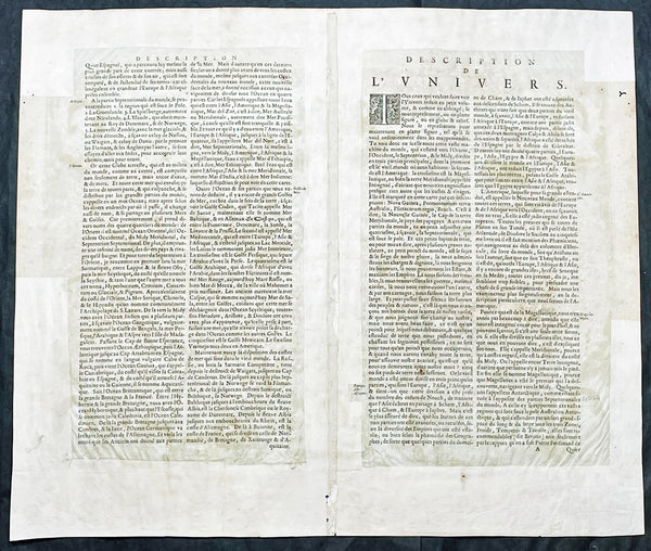 1630-31 Hondius Antique World & Four Continental Maps America Africa Asia & Europe