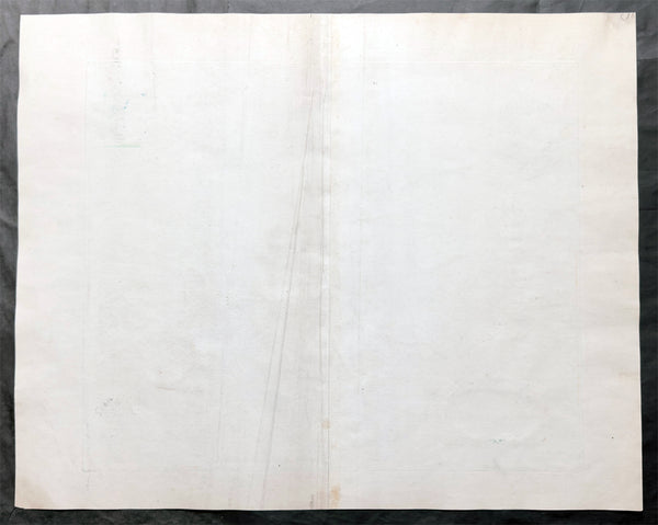 1645 Blaeu Old Antique Map Lindisfarne Holy Islands England - Lindisfarne