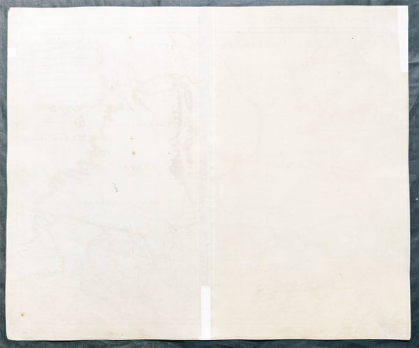 1696 Alexis Hubert Jaillot Large Antique Map North America, Canada & Great Lakes