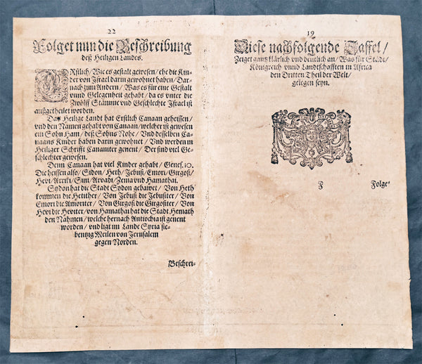 1597 Heinrich Bunting Rare Antique Map of The whole Continent of Africa