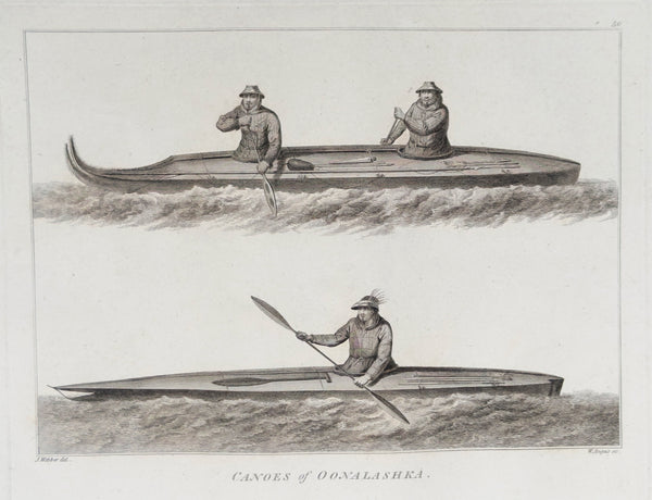 1784 James Cook & John Webber Antique 1st Edition 6 x Prints of Unalaska, Aleutian Is. Alaska, 1778