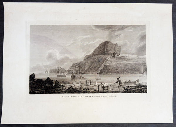 1784 James Cook & Webber Antique 1st edition Print Christmas Bay, Kerguelen Island in 1776 (Copy)