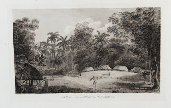 1784 Capt. Cook 17 x First Edition Antique Prints of The South Pacific - Cook Is. to Society Is. in 1777