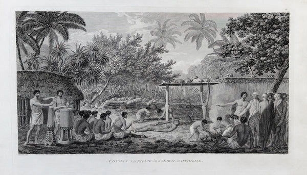 1784 Capt. Cook 17 x First Edition Antique Prints of The South Pacific - Cook Is. to Society Is. in 1777
