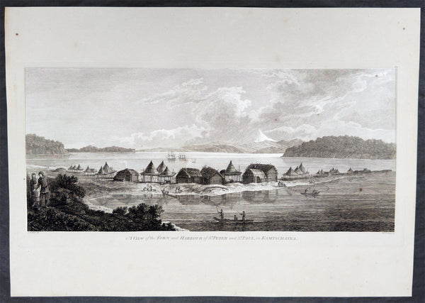 1784 James Cook 9 x Antique 1st Edition Prints of Petropavlovsk-Kamchatsky, Kamchatka Russia, 1779