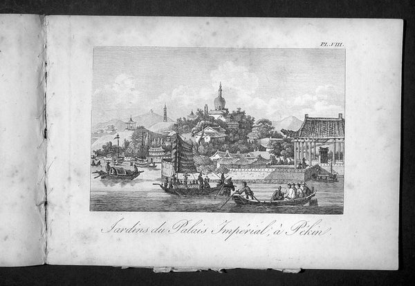 1817 John Barrow Original Antique Atlas of Travels in China in 1797 - 21 Prints