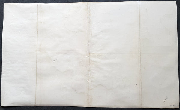 1720 Herman Moll Large Antique Map of The Netherlands - 7 x Town Plans Amsterdam