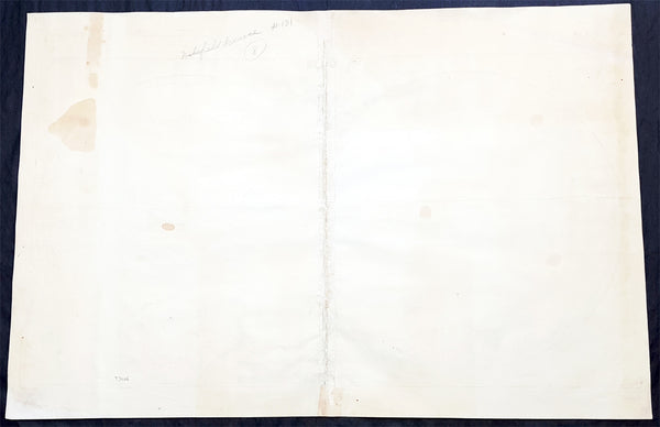 1691 Alexis Hubert Jaillot Large Antique Twin Hemisphere World Map, California Island