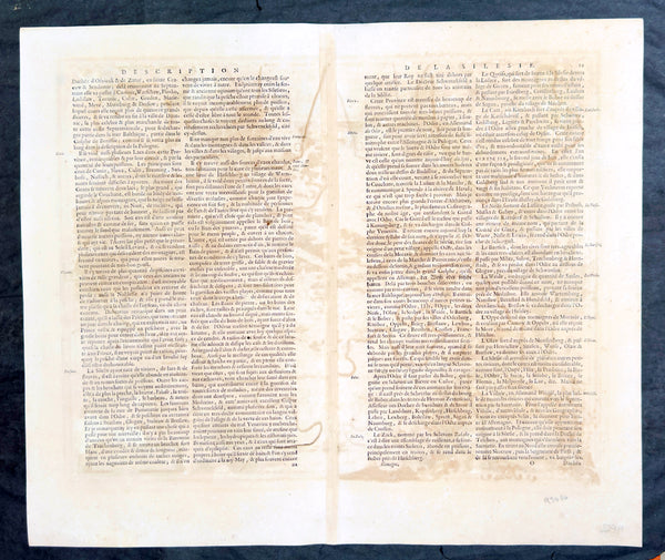 1662 Joan Blaeu Antique Map of Wołow County, Lower Silesia Voivodeship SW Poland