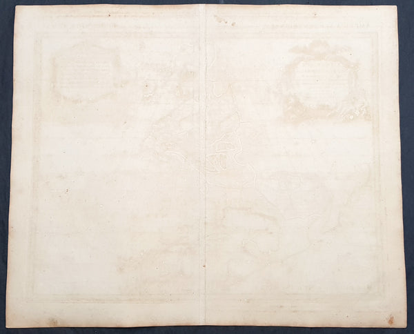 1730 Delisle and Covens & Mortier Foundation Antique Map of North America