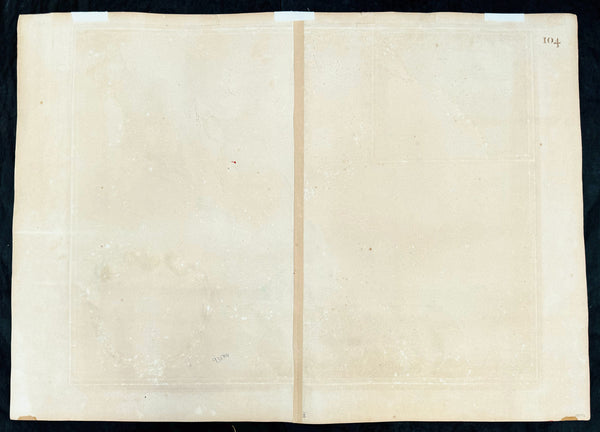 1768 Robert De Vaugondy Large Antique 2nd edition Map of Colonial United States