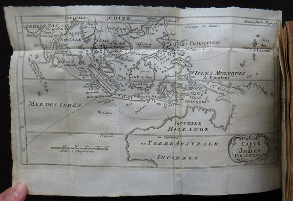 1723 William Dampier 2 Volumes of World Voyages to America Australia Asia - 20 x Maps & Plates