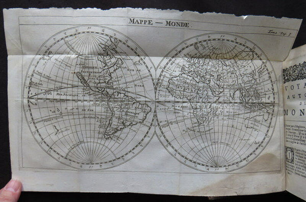 1723 William Dampier 2 Volumes of World Voyages to America Australia Asia - 20 x Maps & Plates