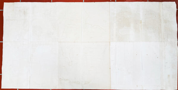 1658 Jansson & Hornius Large Antique Map of the Holy Land, Israel, Palestine XII Tribes