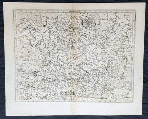 1628 Gerard Mercator & Henricus Hondius Antique Map of Westphalia, Germany