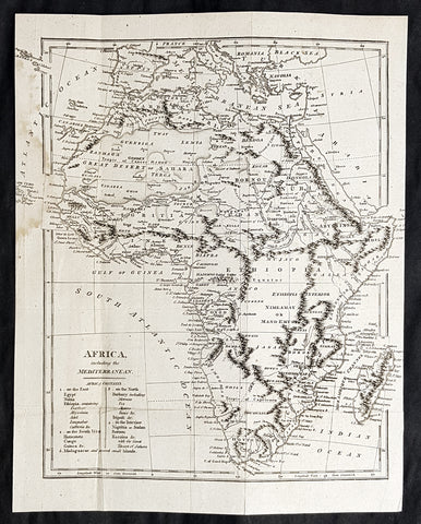 1798 Arron Arrowsmith Antique Map of Africa