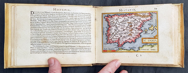 1595 Abraham Ortelius Antique Epitome Atlas with 106 Maps - Rare, Unique & Beautiful