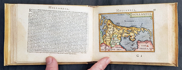1595 Abraham Ortelius Antique Epitome Atlas with 106 Maps - Rare, Unique & Beautiful