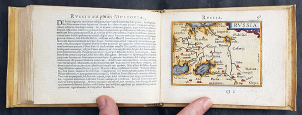 1595 Abraham Ortelius Antique Epitome Atlas with 106 Maps - Rare, Unique & Beautiful