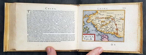 1595 Abraham Ortelius Antique Epitome Atlas with 106 Maps - Rare, Unique & Beautiful