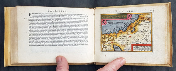 1595 Abraham Ortelius Antique Epitome Atlas with 106 Maps - Rare, Unique & Beautiful