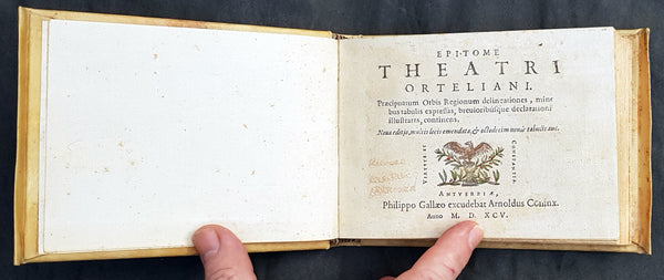 1595 Abraham Ortelius Antique Epitome Atlas with 106 Maps - Rare, Unique & Beautiful