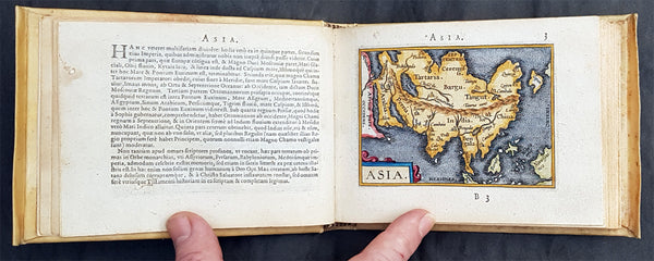 1595 Abraham Ortelius Antique Epitome Atlas with 106 Maps - Rare, Unique & Beautiful