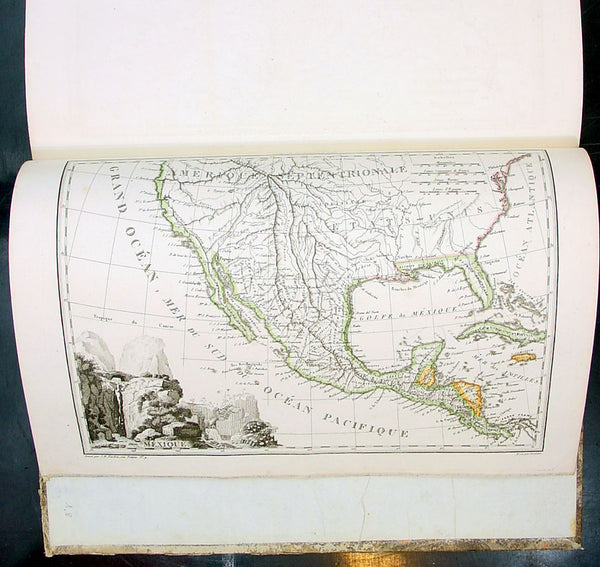 1812 Conrad Malte Brun Large Quatro Antique World Atlas with 75 Maps