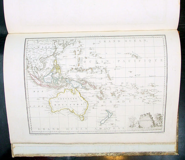1812 Conrad Malte Brun Large Quatro Antique World Atlas with 75 Maps