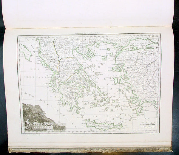 1812 Conrad Malte Brun Large Quatro Antique World Atlas with 75 Maps