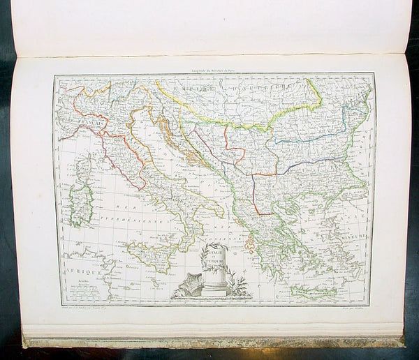 1812 Conrad Malte Brun Large Quatro Antique World Atlas with 75 Maps