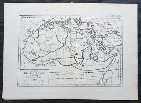 1769 J B D Anville Original Antique Map of Africa as known to the Ancients