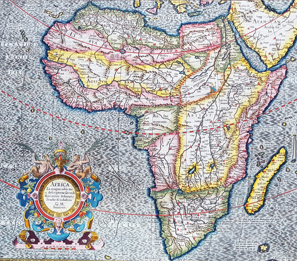 1613 Gerard Mercator Large Antique Map of Africa - Africa Ex Magna